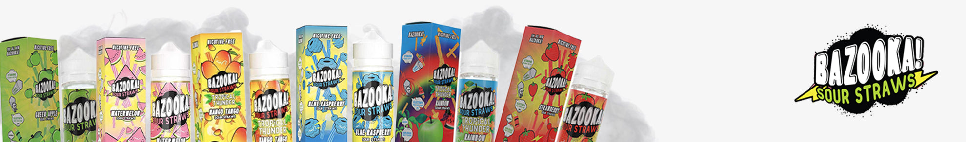 Bazooka! Sour Straws Nicotine Salts By Kilo