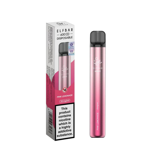 Pink Lemonade - Elf Bar 600V2 Disposable Vape Kit | V2 NEW QUAQ MESH COIL