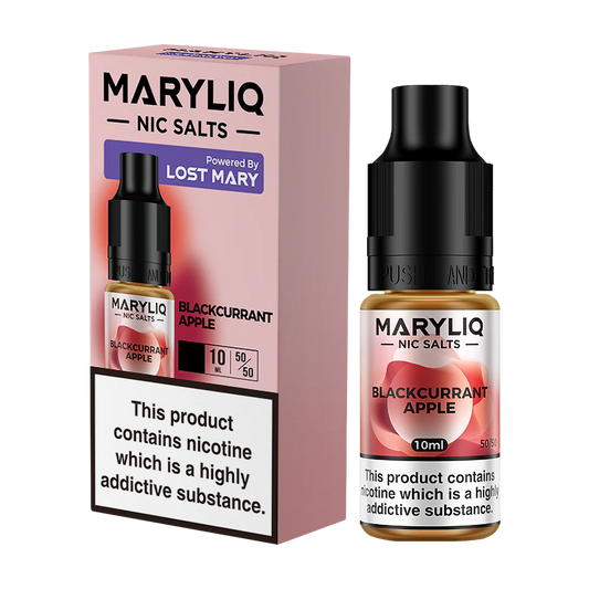 Maryliq - The Official Lost Mary Nic Salt 10ml - Blackcurrant Apple - Lost Mary - E-Liquid - Rolling Refills