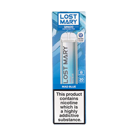 Mad Blue - Lost Mary QM600 Disposable Vape - Lost Mary - Disposable Vaporiser - Rolling Refills