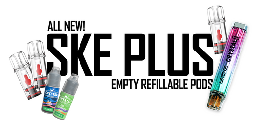 Experience the New Refillable Pods for SKE Crystal Plus and the SKE Original Nicotine Salts