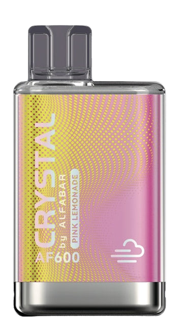 Pink Lemonade Alfabar Crystal 600 Puffs Disposable Vape - Alfa Bar - Disposable Vaporiser - Rolling Refills