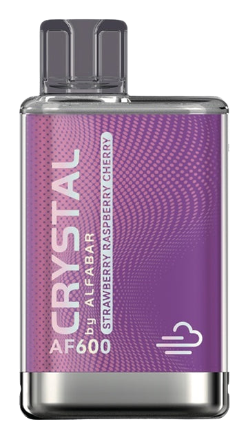 Strawberry Raspberry Cherry Alfa Crystal 600 Puffs Disposable Vape - Alfa - Disposable Vaporiser - Rolling Refills
