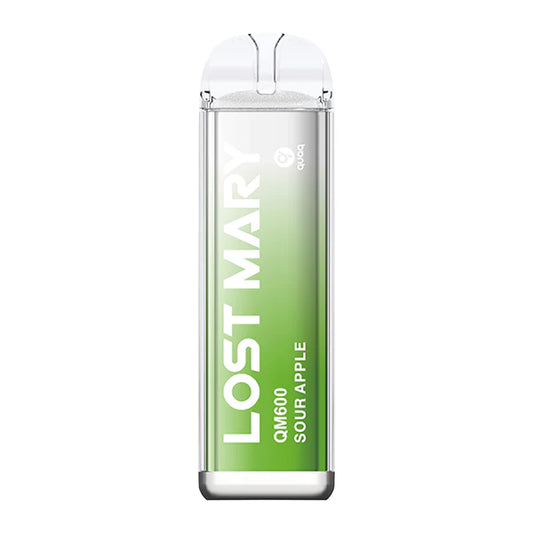 Sour Apple - Lost Mary QM600 Disposable Vape - Lost Mary - Disposable Vaporiser - Rolling Refills