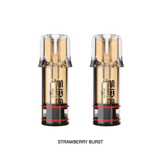 Strawberry Burst - SKE Crystal Plus - 2ml Prefilled Pods (2x Pods) - SKE - Crystal Plus Pod - Rolling Refills