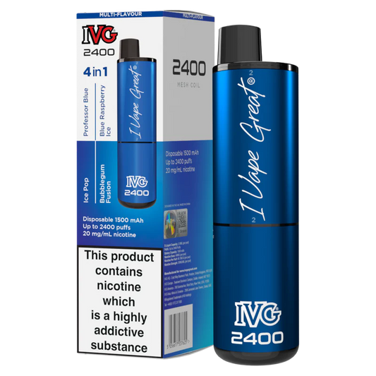Multi-Flavour Blue Edition - IVG 2400 Disposable Vape Pod Kit - IVG - Disposable Vaporiser - Rolling Refills