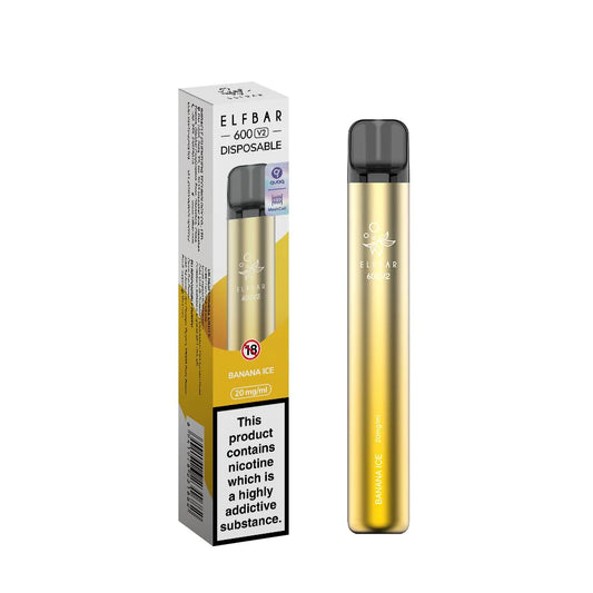 Banana Ice - Elf Bar 600V2 Disposable Vape Kit | V2 NEW QUAQ MESH COIL