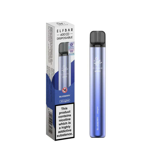 Blueberry - Elf Bar 600V2 Disposable Vape Kit | V2 NEW QUAQ MESH COIL