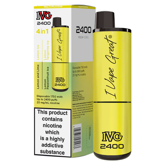 Multi-Flavour Lemon Edition - IVG 2400 Disposable Vape Pod Kit