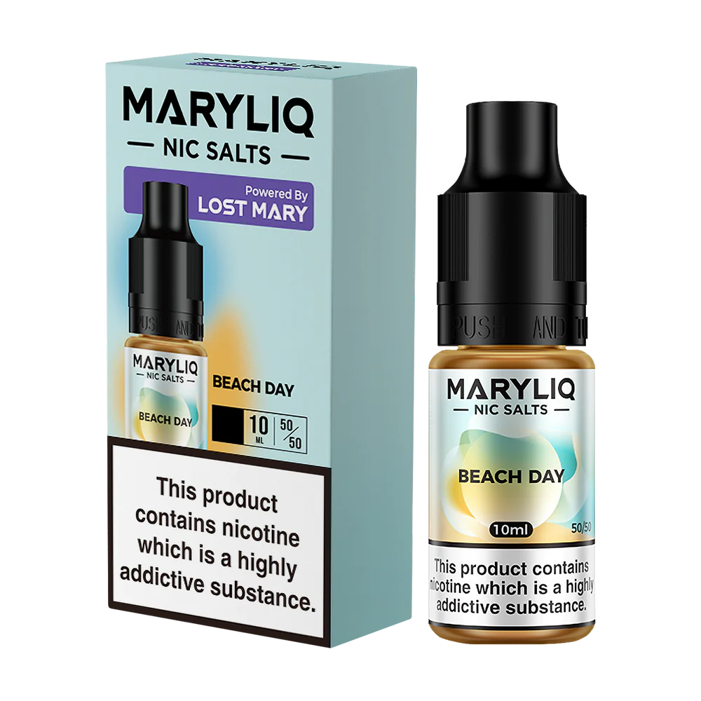 Maryliq - The Official Lost Mary Nic Salt 10ml - Beach Day - Lost Mary - E-Liquid - Rolling Refills
