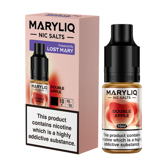 Maryliq - The Official Lost Mary Nic Salt 10ml - Double Apple - Lost Mary - E-Liquid - Rolling Refills