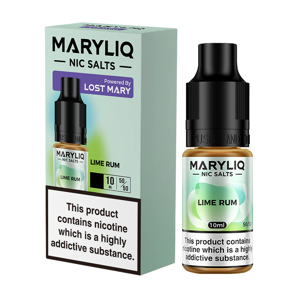 Maryliq - The Official Lost Mary Nic Salt 10ml - Lime Rum - Lost Mary - E-Liquid - Rolling Refills