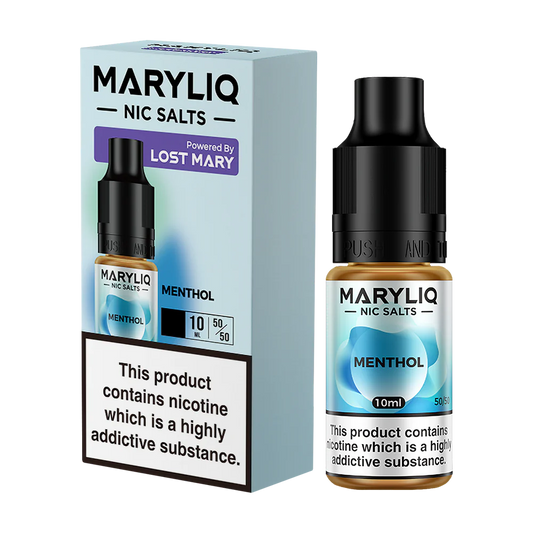 Maryliq - The Official Lost Mary Nic Salt 10ml - Menthol - Lost Mary - E-Liquid - Rolling Refills