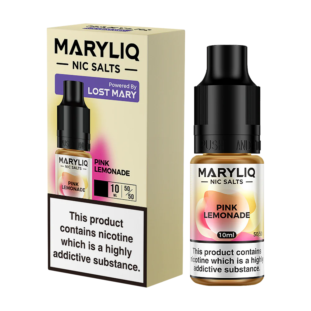 Maryliq - The Official Lost Mary Nic Salt 10ml - Pink Lemonade - Lost Mary - E-Liquid - Rolling Refills