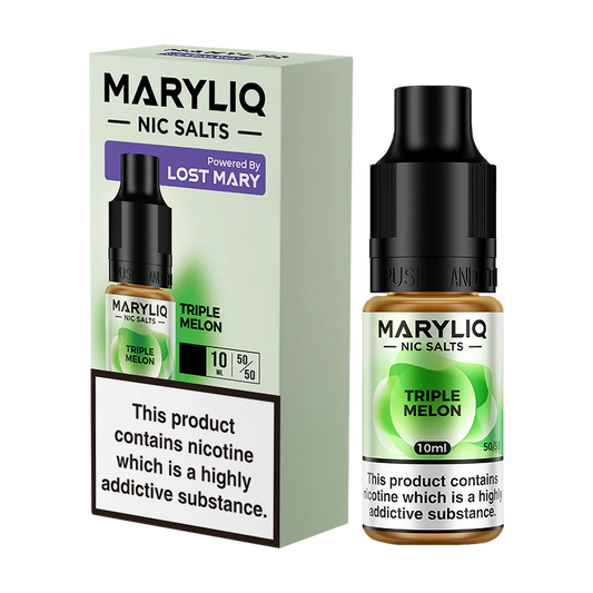 Maryliq - The Official Lost Mary Nic Salt 10ml - Triple Melon - Lost Mary - E-Liquid - Rolling Refills
