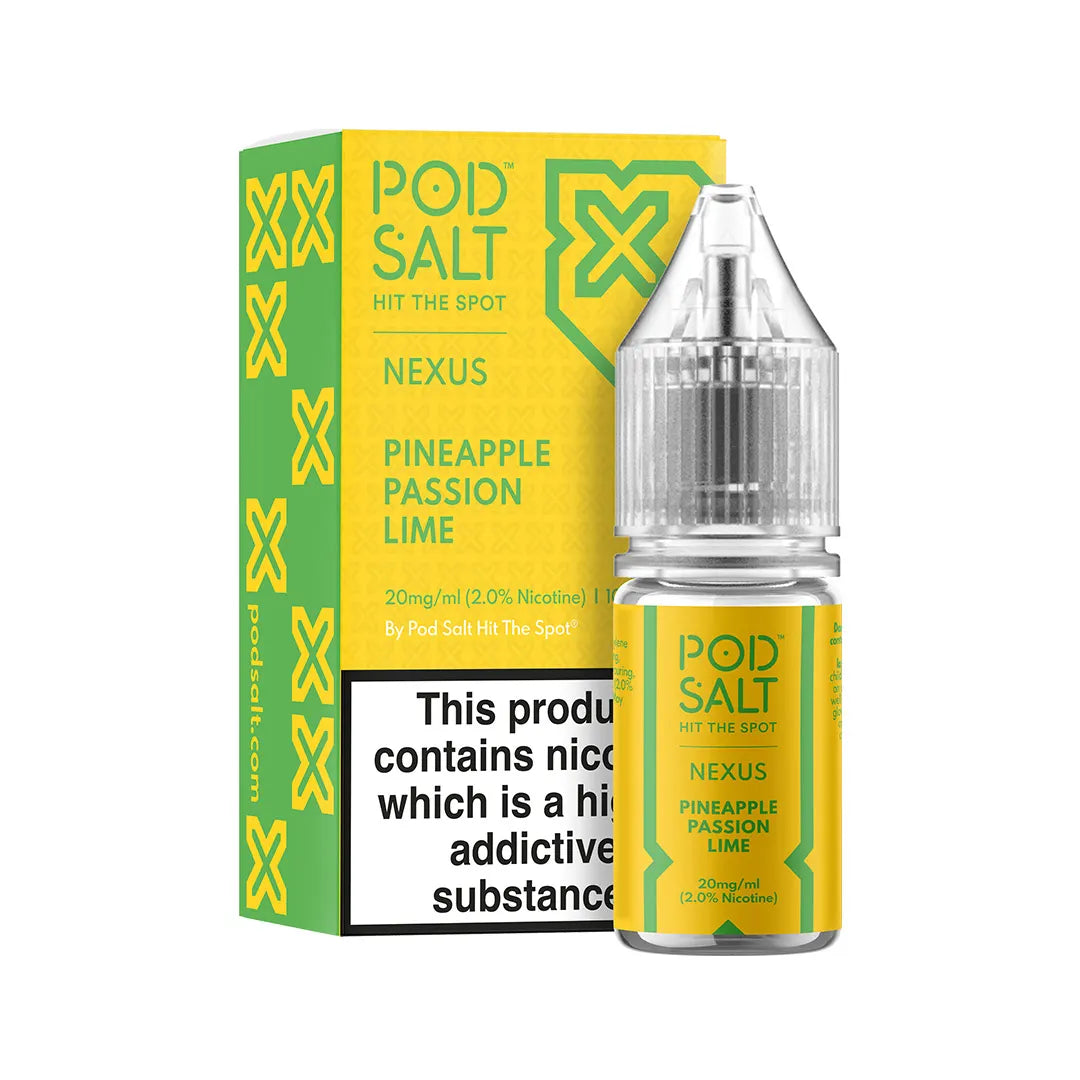 Pineapple Passion Lime - Pod Salts - Nexus - 10ml - Pod Salts - E-Liquid - Rolling Refills