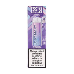 Blueberry Raspberry - Lost Mary QM600 Disposable Vape - Lost Mary - Disposable Vaporiser - Rolling Refills