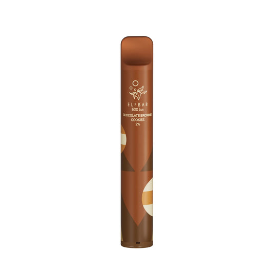 Chocolate Brownie Cookies - Elf Bar 600 LUX Edition Disposable Vape Pod - Elf Bar - Disposable Vaporiser - Rolling Refills