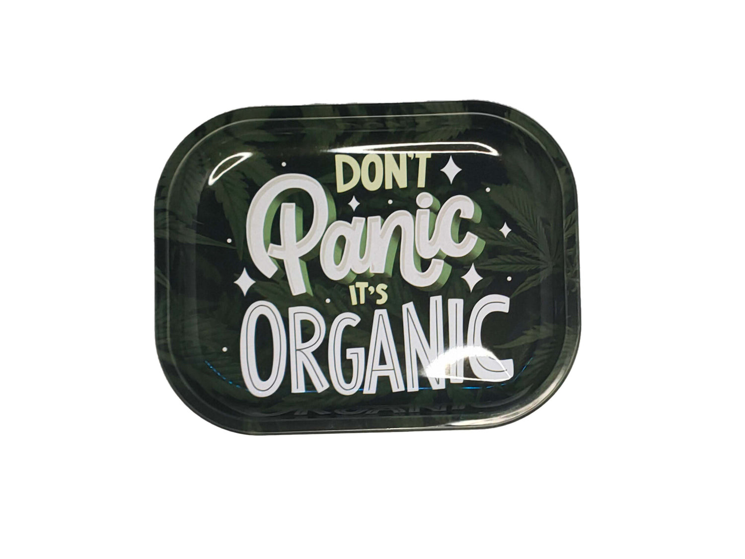Wise Skies Its Organic Small Metal Rolling Tray - 18 x 14cm - Wise Skies - Rolling Trays - Rolling Refills