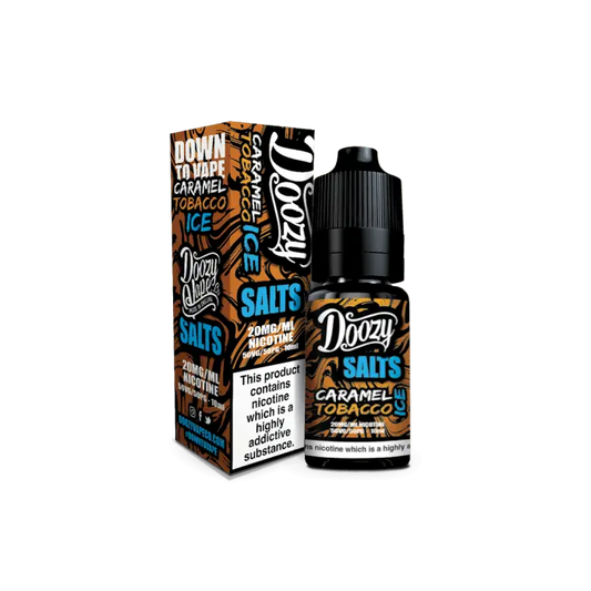 Caramel Tobacco Ice - Doozy Salts 10ml Nicotine Salt - Doozy Vape Co - E-Liquid - Rolling Refills