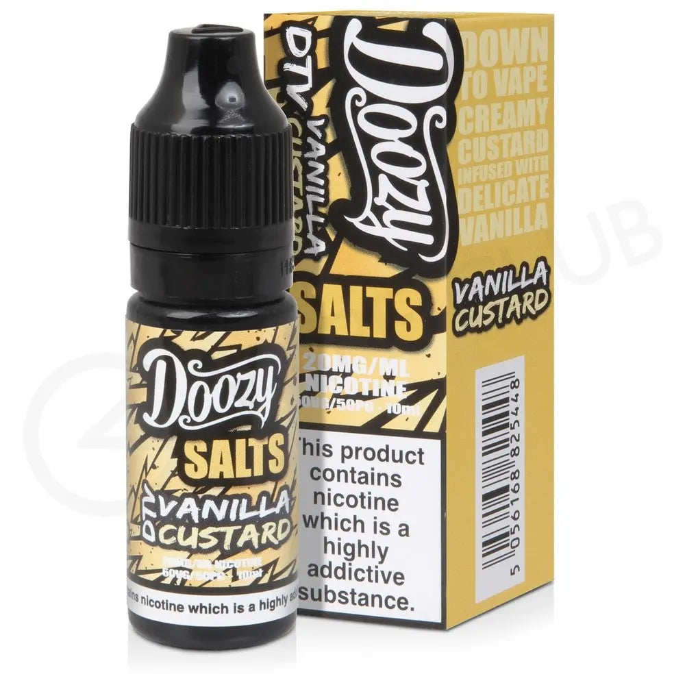 Vanilla Custard - Doozy Salts 10ml Nicotine Salt - Doozy Vape Co - E-Liquid - Rolling Refills
