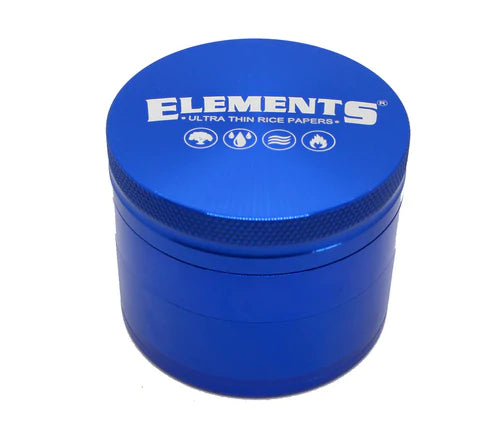 Elements Aluminum Grinder 4 Piece - 50mm - Elements - Grinder - Rolling Refills