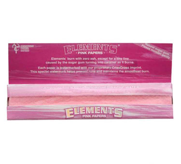 Elements Pink King Size Rolling Papers - Elements - Rolling Papers - Rolling Refills
