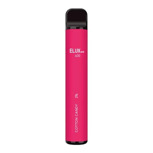 Cotton Candy - ELUX 600 Bar Disposable Vape Pod -  20mg - Elux - Disposable Vaporiser - Rolling Refills