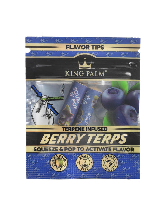 King Palm Flavour Tips - Berry Terps - 2 Pack - King Palm - Blunt Wrap - Rolling Refills