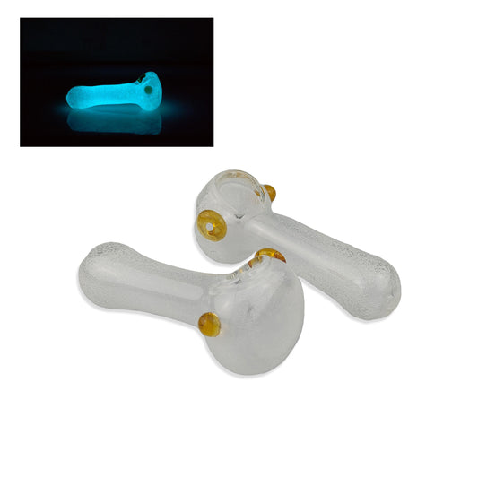 Half Baked "Rockwell" Glow In The Dark Spoon Pipe - Half Baked - Smoking Pipes - Rolling Refills
