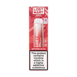 Watermelon Ice - Lost Mary QM600 Disposable Vape - Lost Mary - Disposable Vaporiser - Rolling Refills