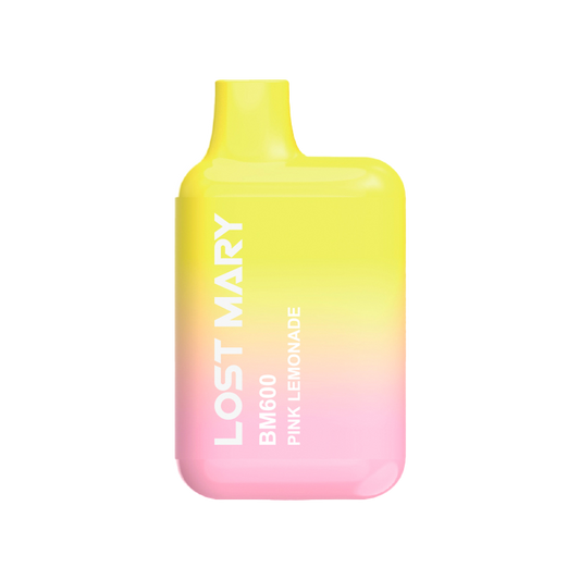 Pink Lemonade - Lost Mary BM600 Disposable Vape Pod - 20mg - Lost Mary - Disposable Vaporiser - Rolling Refills