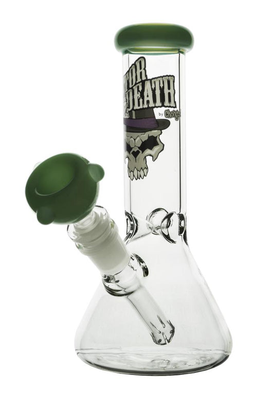Glass Dr. Death "Beggarly Amount" 20cm Ice Twist Bong - Chongz - Bongs - Rolling Refills