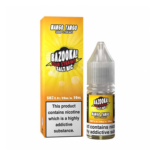 Bazooka Sour Straws - Mango Tango - 10ml Nic Salt - Bazooka! - E-Liquid - Rolling Refills