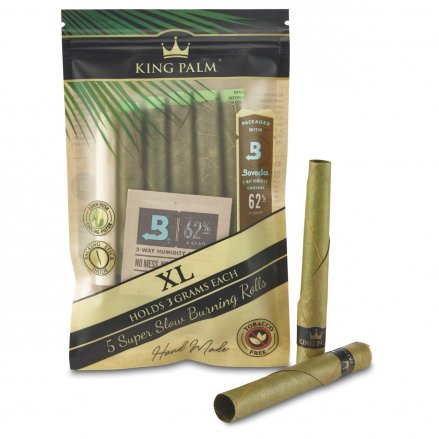 King Palm All Natural XL Leaf Roll - King Palm - Blunt Wrap - Rolling Refills