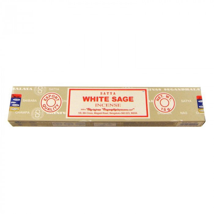 Satya Incense Sticks - White Sage - Satya Sai Baba - Incense - Rolling Refills